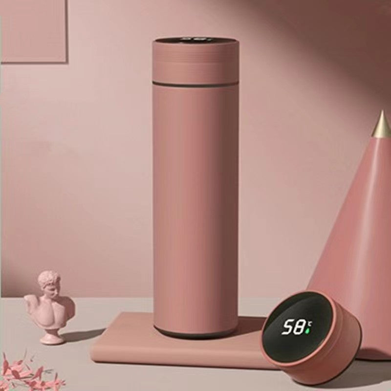 Portable Intelligent Temperature Display Stainless Steel Insulation Cup - Pinky Roads