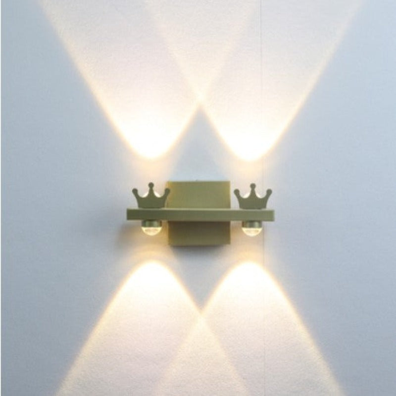 Crown Gold Wall Lamp Bedroom Living Room Background Wall Corridor Corridor Staircase - Pinky Roads